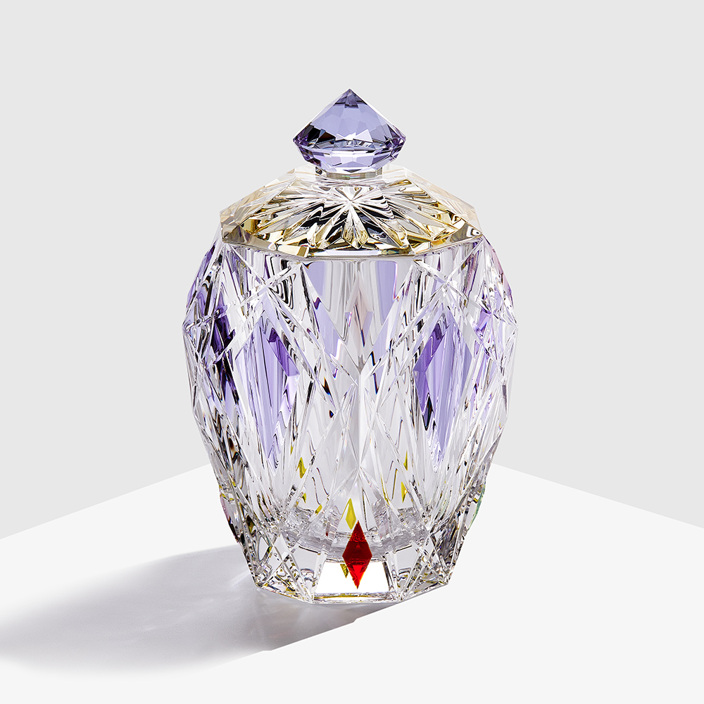 Elevate Your Space with Gem Purple Crystal Hand-Made Jars