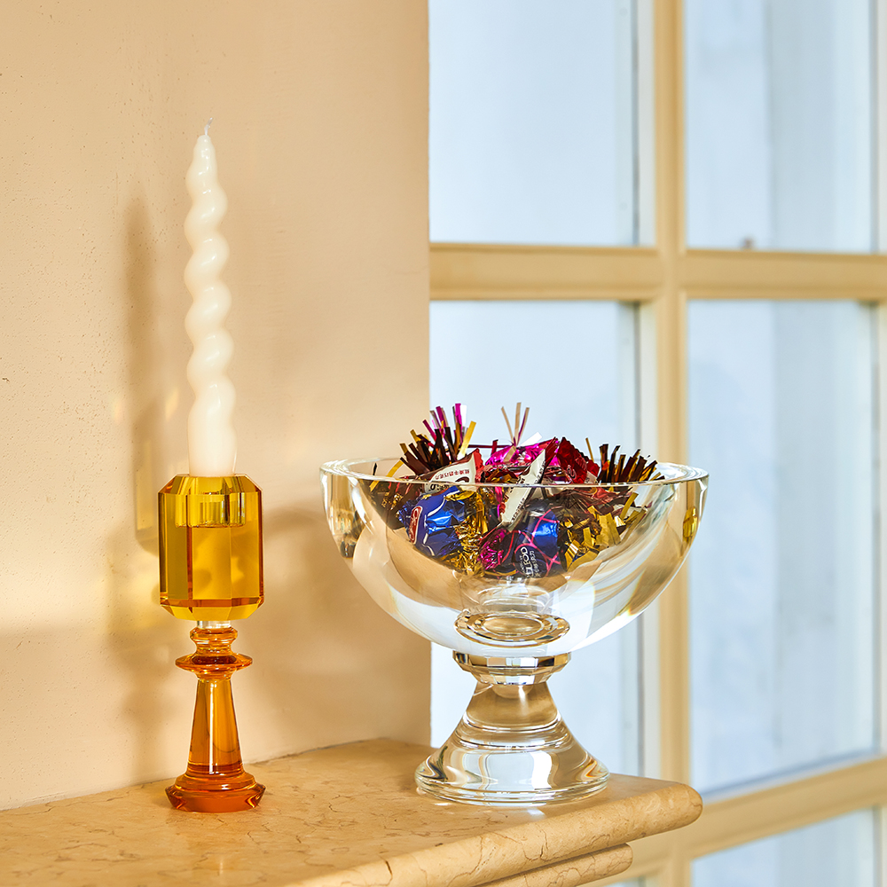 Pure spherical crystal bowl