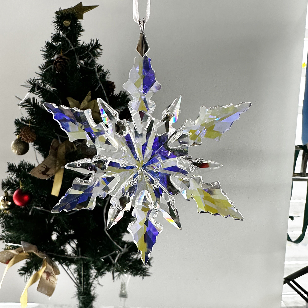 AB color large snowflake SFL003 crystal gifts