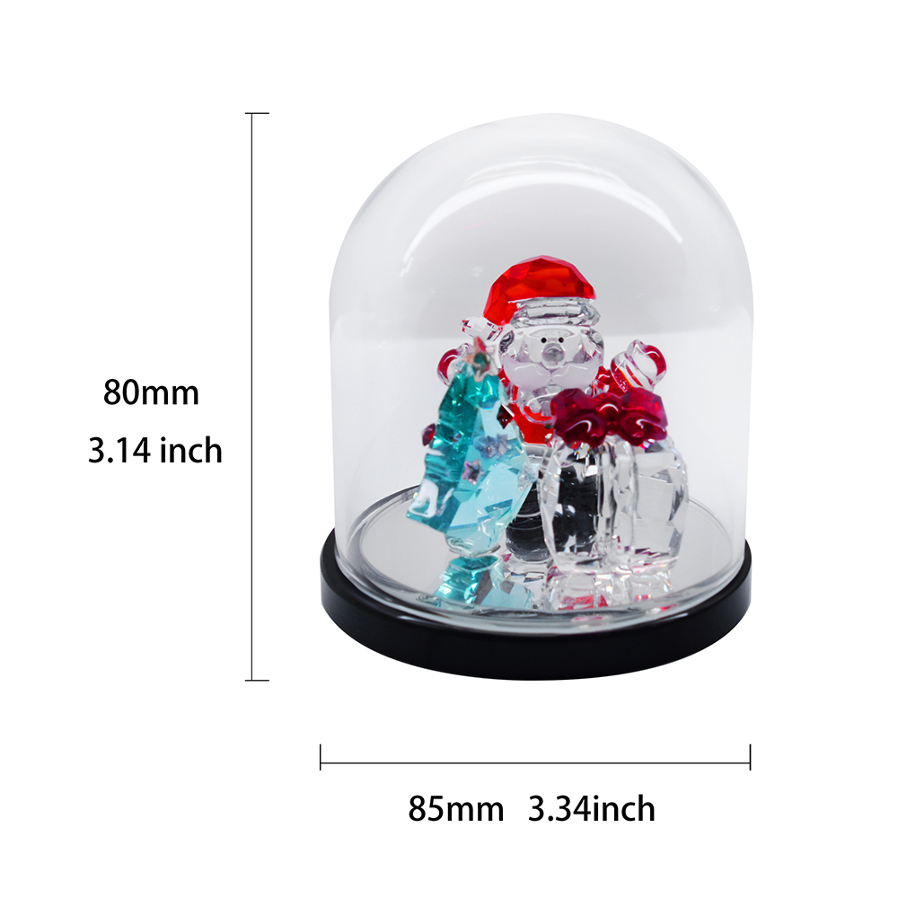 Santa claus crystal gifts